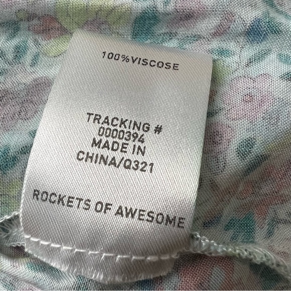 Rockets of Awesome Floral Shirt Dress size 10 - Picture 7 of 13